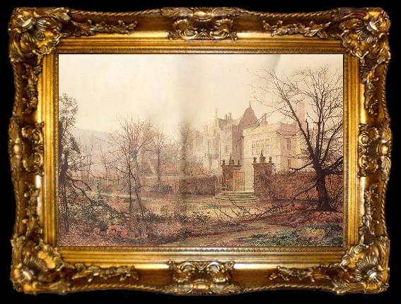 framed  Atkinson Grimshaw Knostrop Hall Early Morning, ta009-2